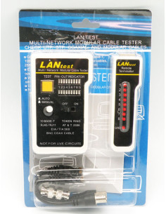 COMPROBADOR CABLES RED RJ11/RJ45/COAX.