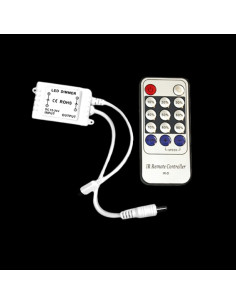 CONTROLADOR TIRA LED MONOCOLOR C/MANDO 12-24V 6A