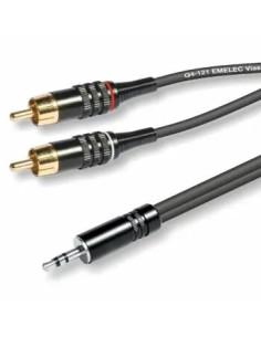 CONEXION JACK 3,5 ESTEREO MACHO-2 x RCA MACHO 10m