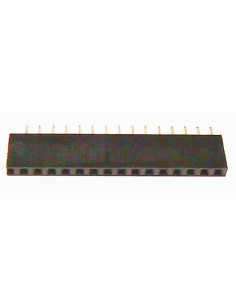 TIRA POSTE HEMBRA RECTA 40 PINS PASO 2,54mm 1 FILA 8,5mm alto