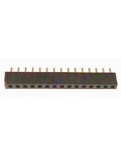 TIRA POSTE HEMBRA RECTA 40 PINS PASO 2,54mm 1 FILA