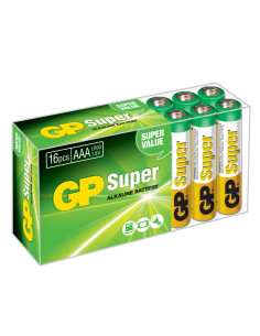 PILA ALCALINA AAA (LR03) 1,5V BOX 16 UNIDADES