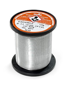 ROLLO ESTAÑO Sn60Pb38Cu2 100gr Ø0,5mm
