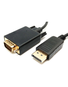 CONNEXION DISPLAYPORT MASCLE - HDB15 (VGA) MASCLE 1,80m