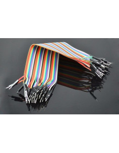 40 CABLES 20cm 2,54mm MACHO-MACHO PARA ARDUINO