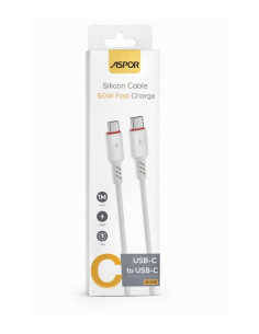 CABLE CARGA RAPIDA USB-C A USB-C 42W 1mt
