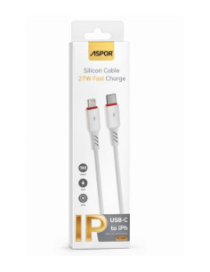 CABLE CARGA RAPIDA USB-C A IPHONE 18W 1mt
