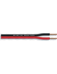 ROTLLO 100m CABLE PARAL·LEL VERMELL/NEGRE 2x1mm² CCA