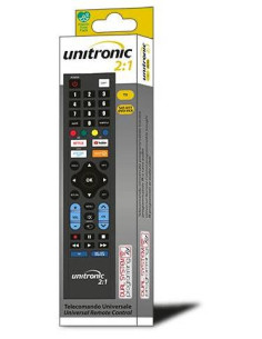 UNIVERSELL PROGRAMMIERBARE TV-FERNBEDIENUNG UNITRONIC 2:1