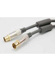 CONEXION ANTENA TV MACHO-HEMBRA 100Mhz 3m