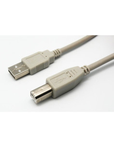 CONNEXIÓ USB 2.0 MASCLE A - B 1,8 M