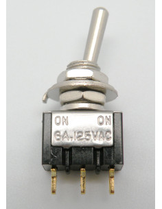 INTERRUPTOR DE ALAVANCA SPDT 2A 250V 3P LIGADO E LIGADO