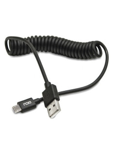 CONEXION USB-A MACHO - USB-C MACHO RIZADO 1,5m