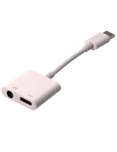ADAPTADOR USB-C A JACK 3,5mm + USB-C CARGA
