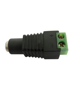CONECTOR ALIMENTACION HEMBRA CON TORNILLOS 5,5x2,1