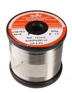 ROLLO ESTAÑO Sn60Pb38Cu2 500gr